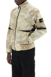 Stone island camouflage wind jacket made of econyl
