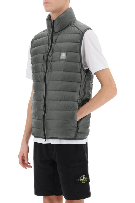 Stone island lightweight puffer vest in r-nylon down-tc