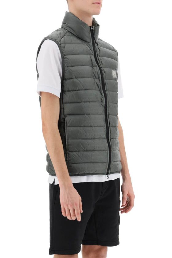 Stone island lightweight puffer vest in r-nylon down-tc