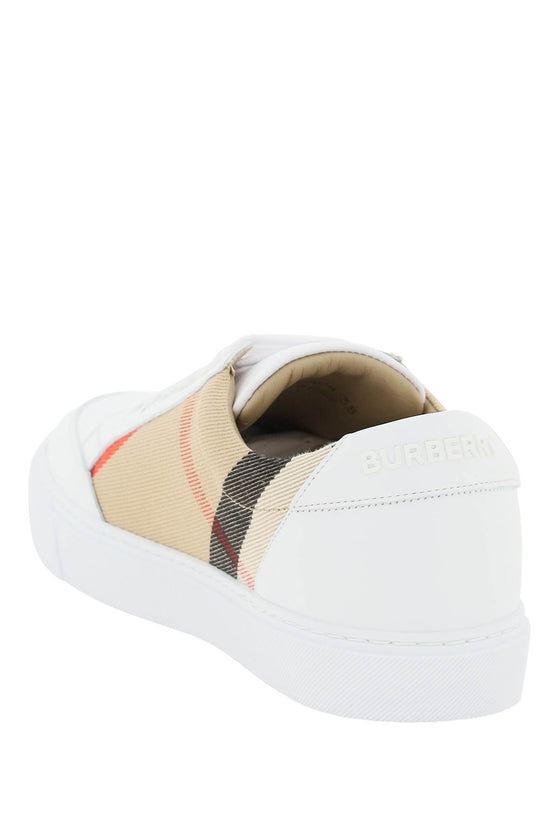 Burberry check sneakers