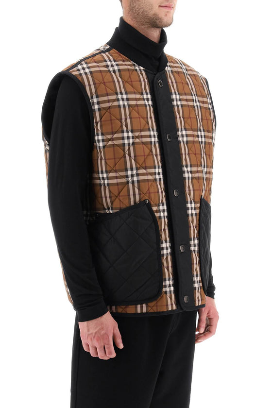 Burberry weaveron quilted vest