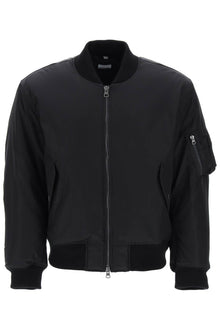  Burberry 'graves' padded bomber jacket with back emblem embroidery