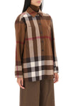 Burberry avalon overshirt in check flannel