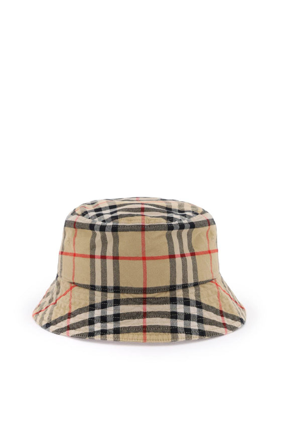 Burberry check cotton bucket hat