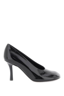  Burberry glossy leather baby pumps