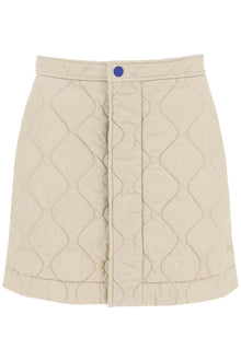  Burberry quilted mini skirt