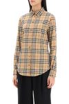 Burberry lapwing button-down shirt with vintage check pattern