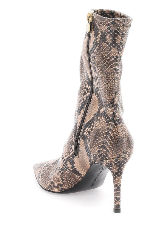 Stella mccartney python print ankle boots