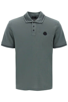  Moncler basic polo shirt with logo patch