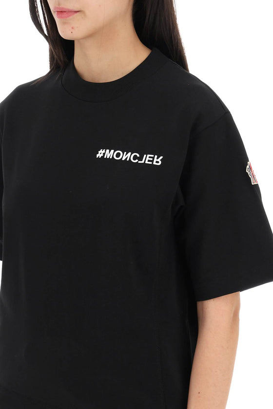 Moncler grenoble t-shirt with logo application