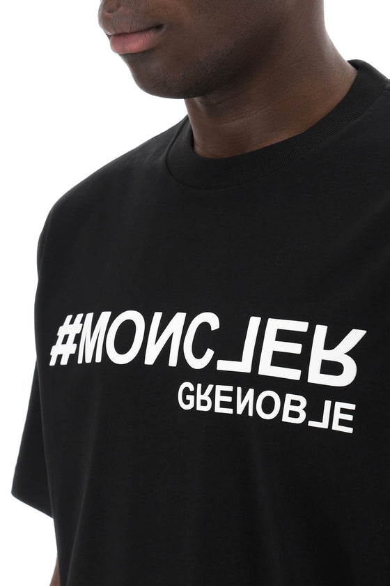 Moncler grenoble embossed logo t-shirt