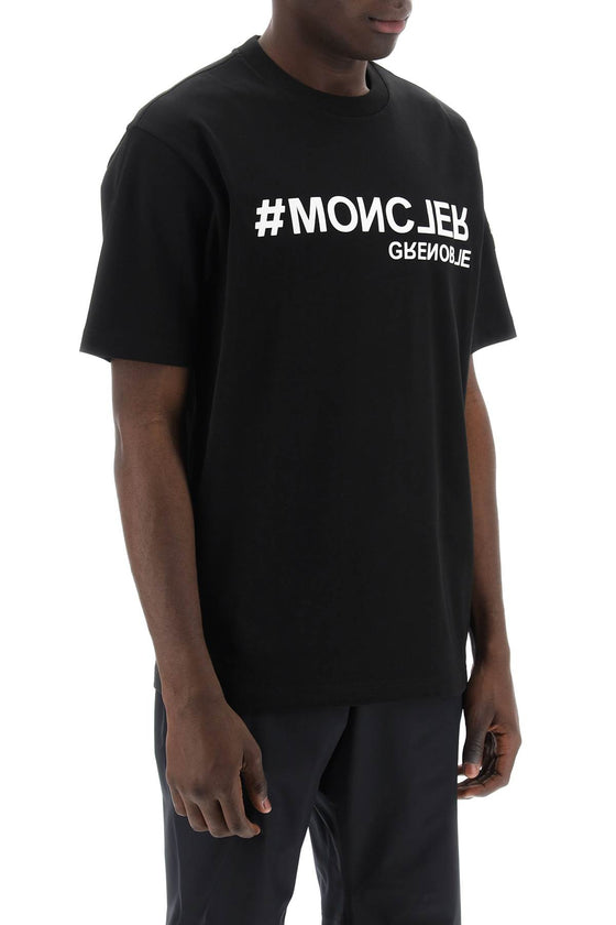Moncler grenoble embossed logo t-shirt
