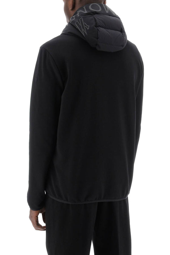 Moncler basic zip-up sweatshirt with padding for a comfortable