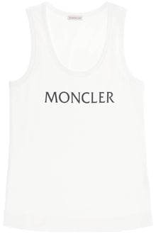  Moncler basic logo print ribbed tank top