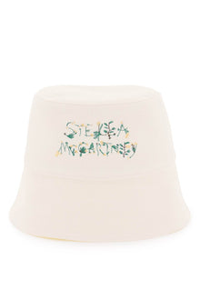 Stella mccartney bucket hat with floral logo embroidery