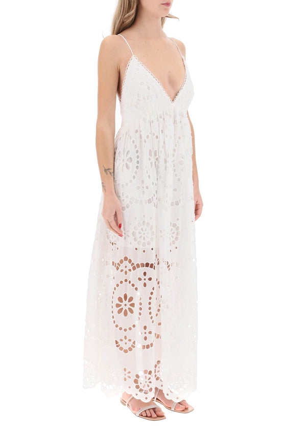 Zimmermann lexi maxi dress in broderie anglaise