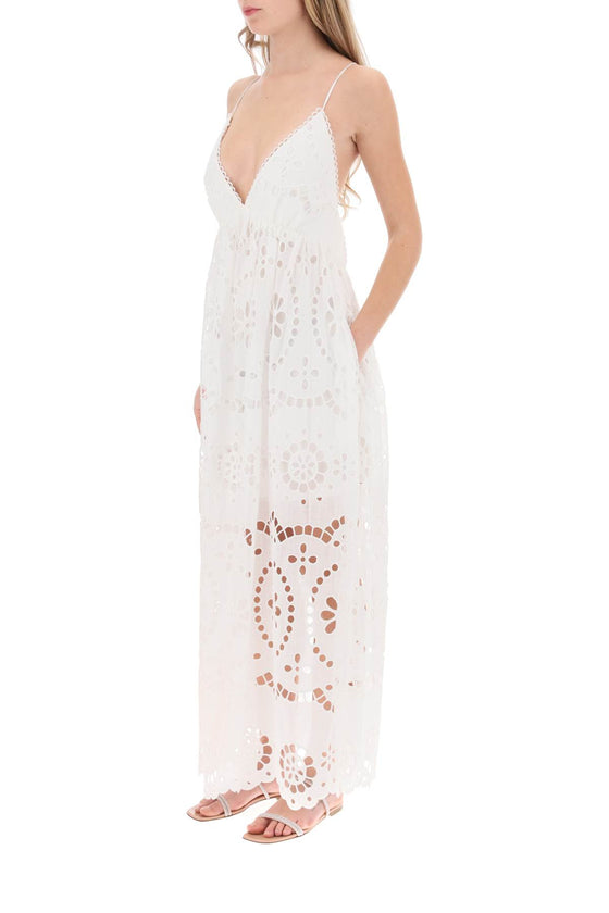 Zimmermann lexi maxi dress in broderie anglaise
