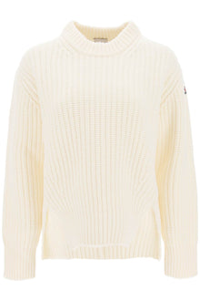  Moncler basic crew-neck sweater in carded wool