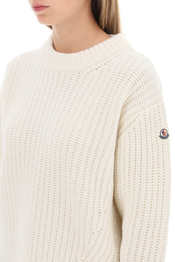 Moncler basic crew-neck sweater in carded wool