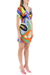 Moschino multicolor print mini dress