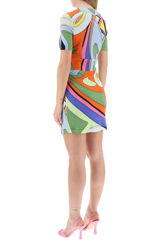 Moschino multicolor print mini dress