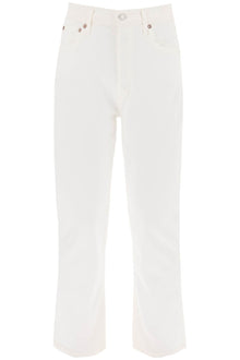  Agolde riley high-waisted cropped jeans
