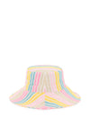 Ganni stripe bucket hat