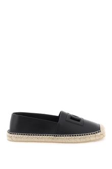  Dolce & gabbana leather espadrilles with dg logo and