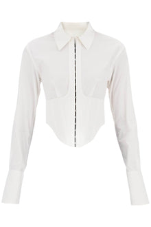  Dion lee cropped shirt with underbust corset