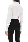 Dion lee cropped shirt with underbust corset