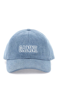  Ganni baseball cap with logo embroidery
