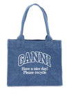 Ganni tote bag with embroidery