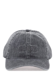  Ganni denim baseball cap with adjustable