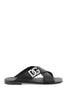 Dolce & gabbana leather sandals with dg logo