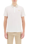 Versace taylor fit polo shirt with greca collar