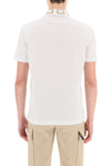 Versace taylor fit polo shirt with greca collar