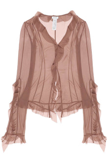  Acne studios ruffled blouse with fr