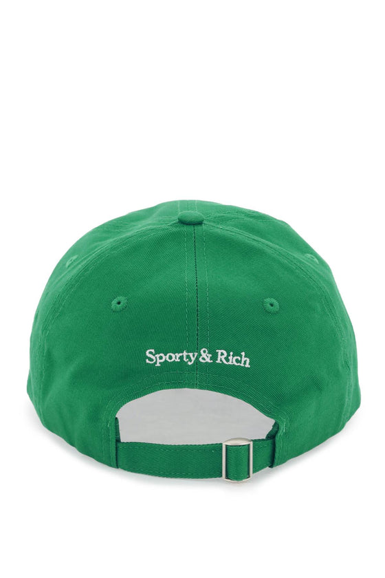 Sporty rich embroidered lettering baseball cap