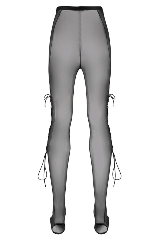 Nensi dojaka tulle tights with lacing