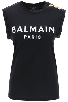  Balmain logo top with embossed buttons