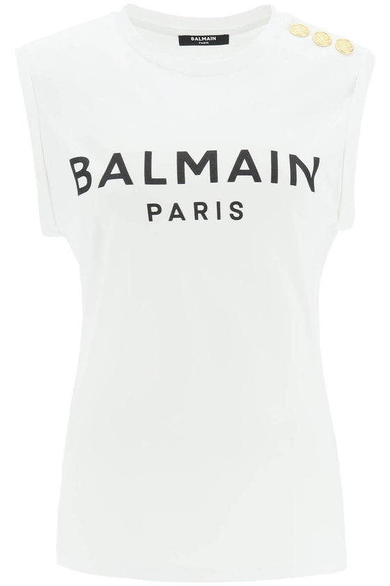 Balmain logo top with buttons