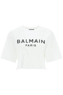  Balmain logo print boxy t-shirt