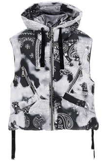  Khrisjoy bandana print iconic down vest