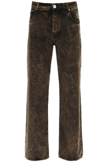  Balmain loose fit jeans in washed denim