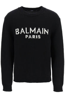 Balmain jacquard logo sweater