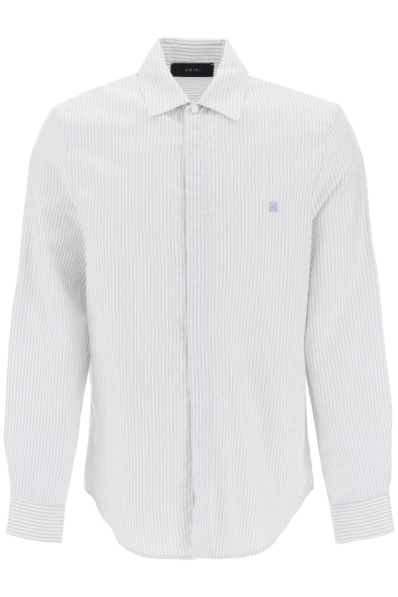 Amiri striped shirt with embroidered ma
