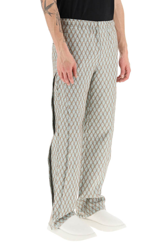 Andersson bell geometric jacquard pants with side opening
