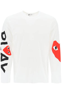  Comme des garcons play long sleeve logo t-shirt