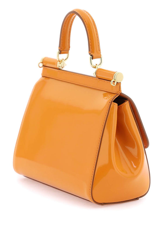 Dolce & gabbana patent leather 'sicily' handbag