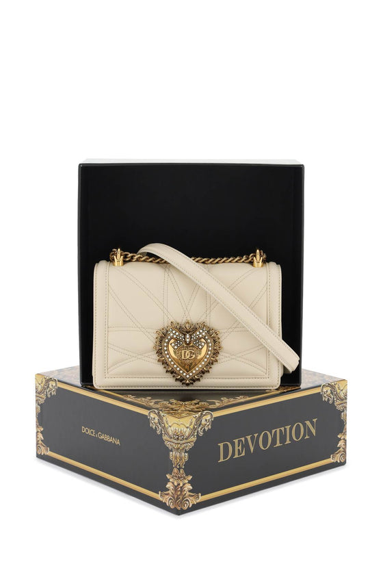 Dolce & gabbana medium devotion bag in quilted nappa leather